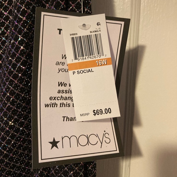 B DARLIN Glitter-knit Bodycon Dress NWT - Picture 3 of 9